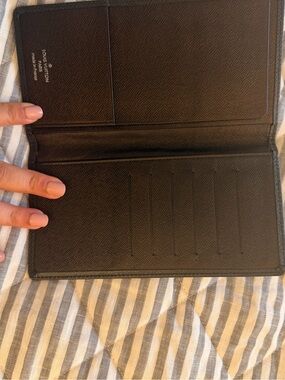 Louis Vuitton Black Long Card/ passport Wallet